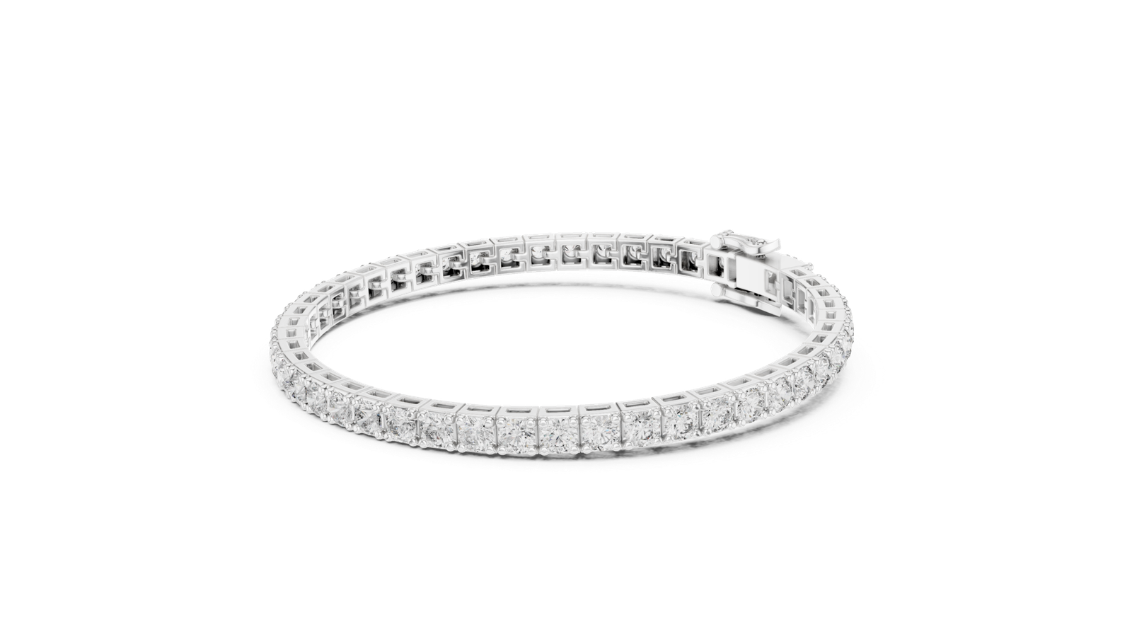 11.10 Cts Round Cut Lab Grown Diamond Gold Bracelet LB-0029
