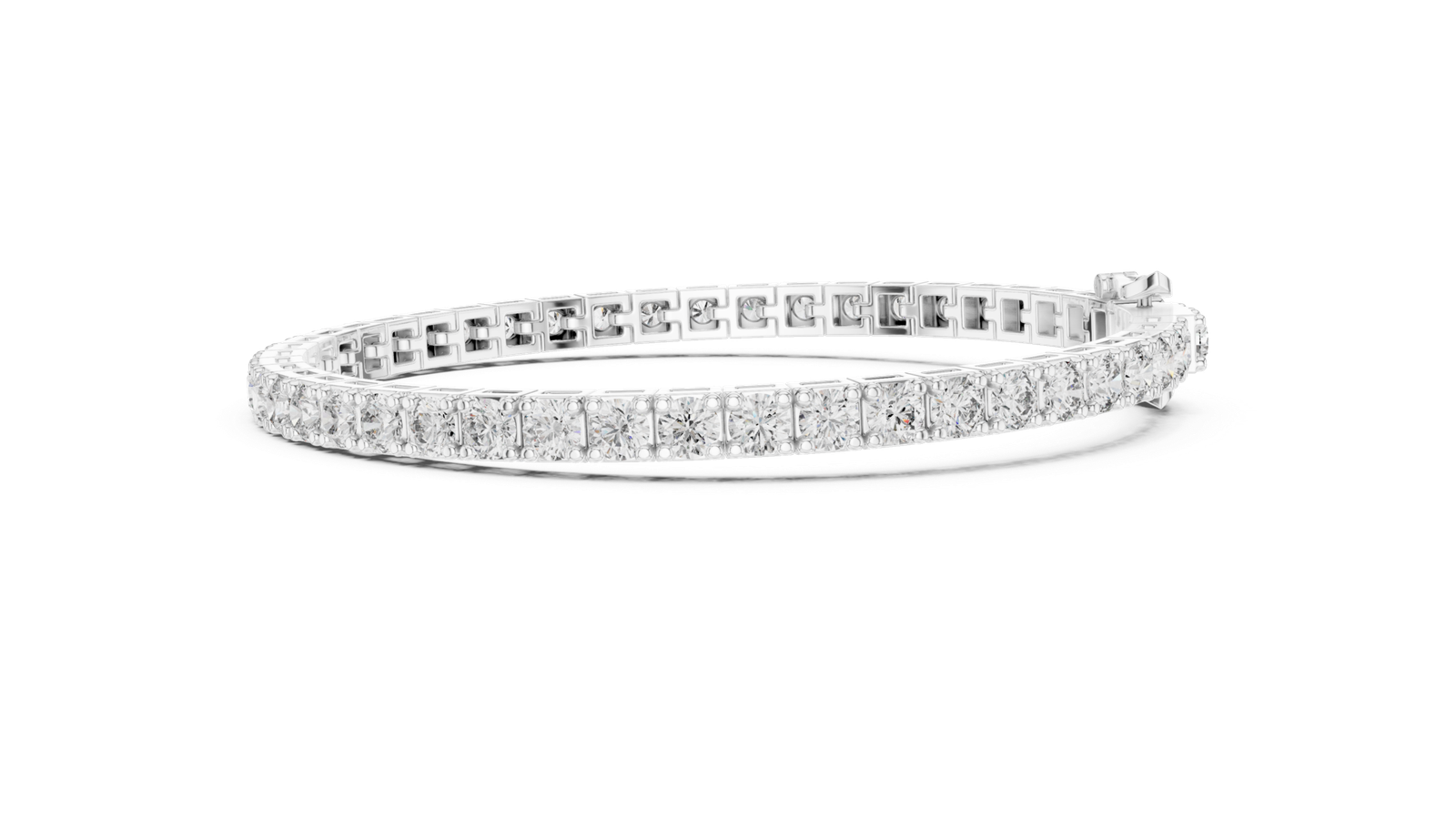 11.10 Cts Round Cut Lab Grown Diamond Gold Bracelet LB-0029
