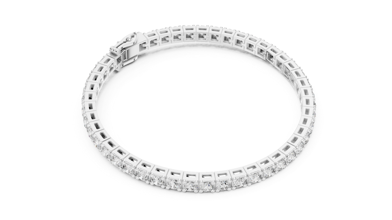11.10 Cts Round Cut Lab Grown Diamond Gold Bracelet LB-0029