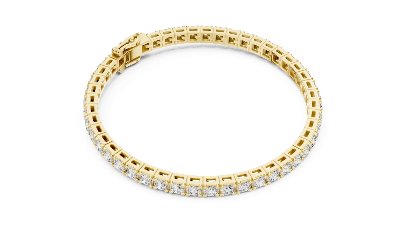 11.10 Cts Round Cut Lab Grown Diamond Gold Bracelet LB-0029