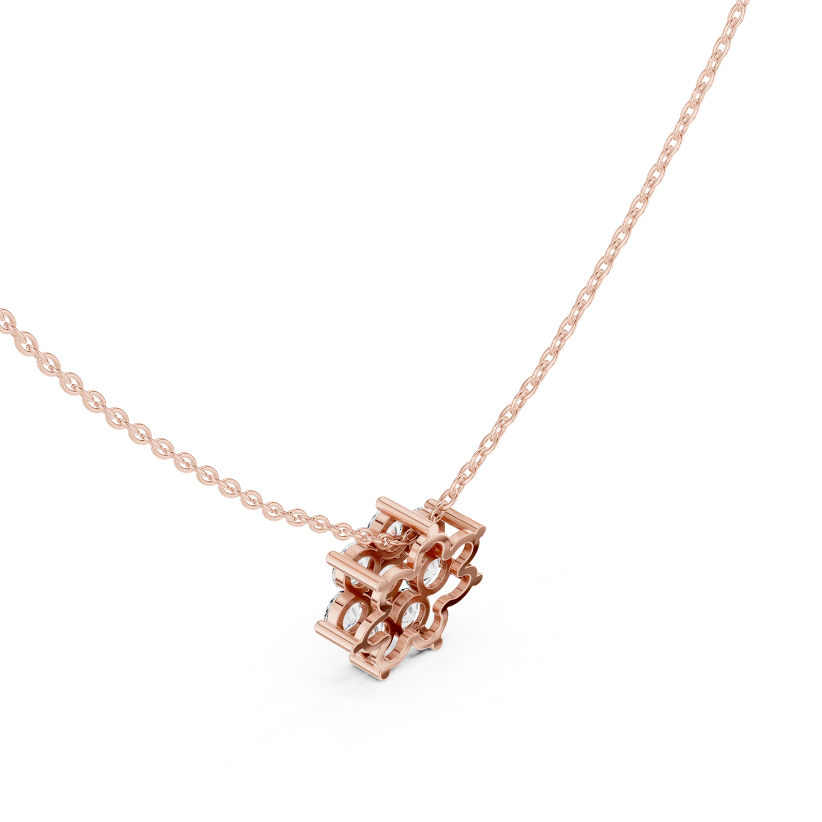 1.32 Cts Round Cut Lab Grown Diamond Gold Mangalsutra