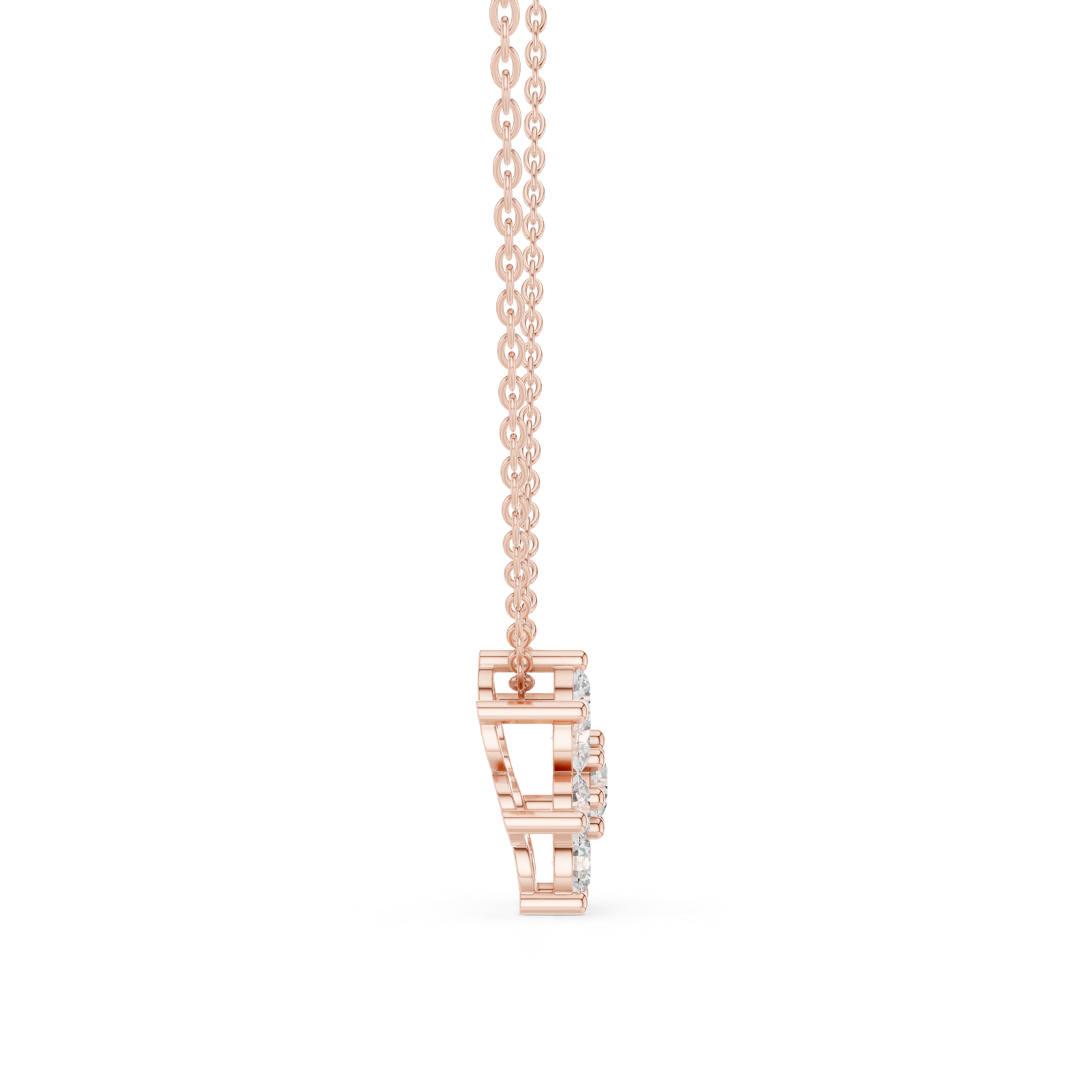 1.32 Cts Round Cut Lab Grown Diamond Gold Mangalsutra