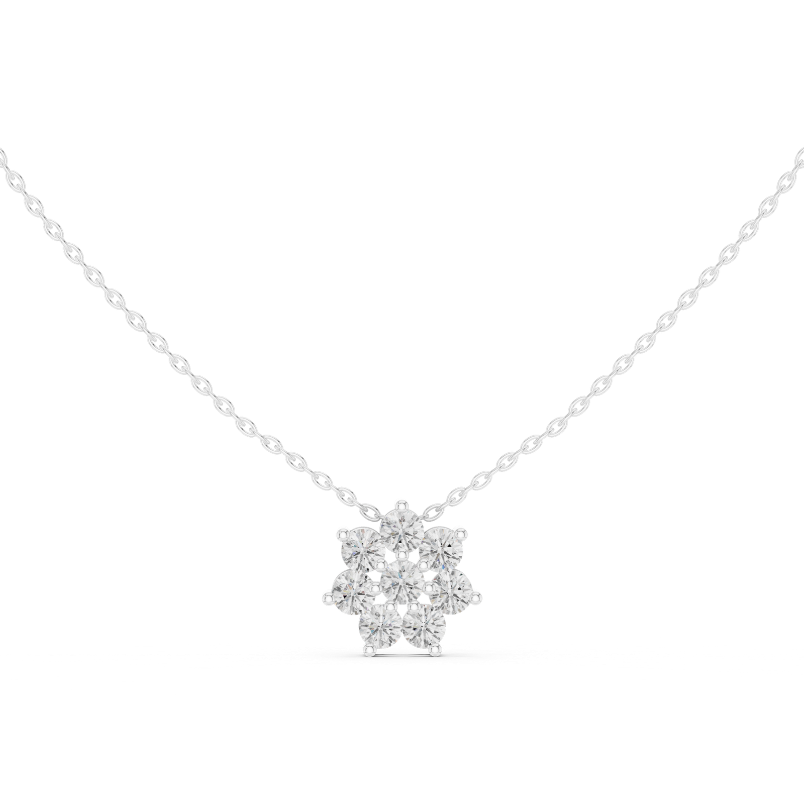 1.32 Cts Round Cut Lab Grown Diamond Gold Mangalsutra