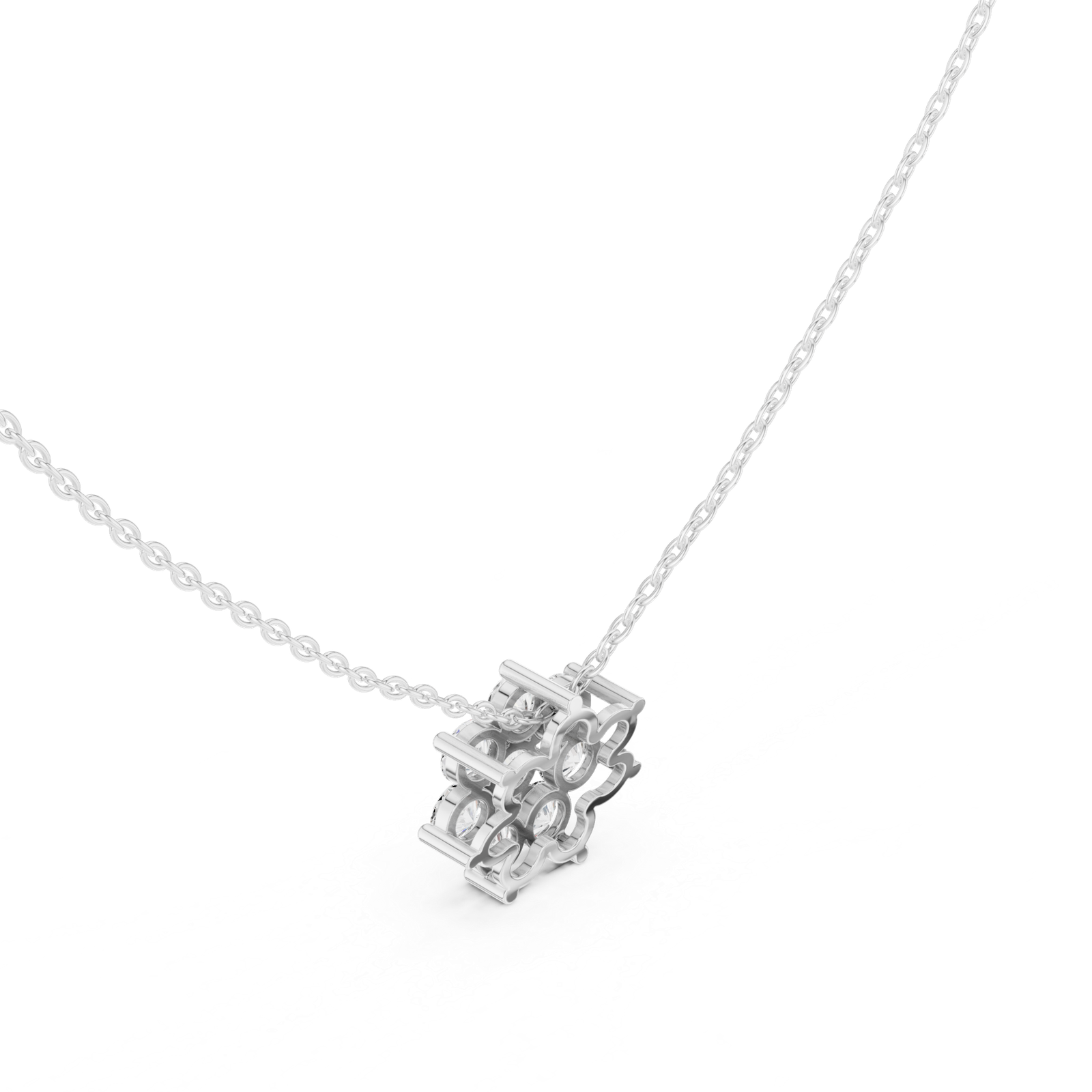 1.32 Cts Round Cut Lab Grown Diamond Gold Mangalsutra