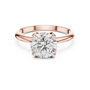 1.50 Cts Round Cut Lab Grown Women's Gold Diamond Ring LR-050