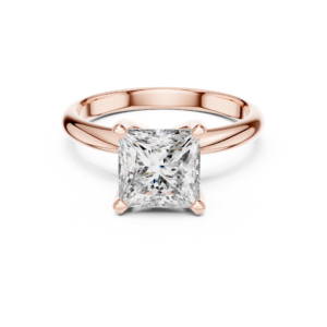2.00 Cts Princess Cut Lab Grown Women's Gold Diamond Ring LR-053