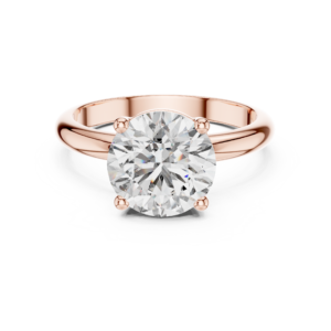 2.50 Cts Round Cut Lab Grown Women's Gold Diamond Ring LR-054