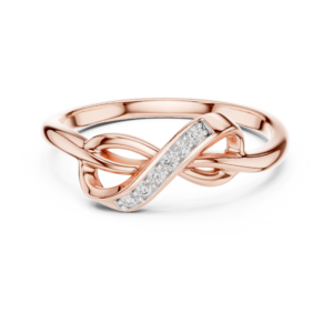 0.05 Cts Round Cut Certified Lab Grown Gold Diamond Ring LR-10001