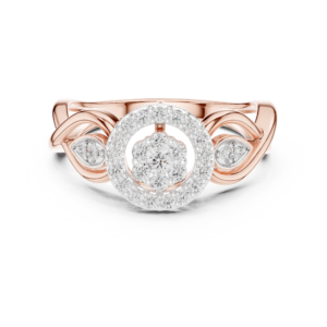 0.33 Cts Round Cut Certified Lab Grown Diamond Gold Ring LR-10002