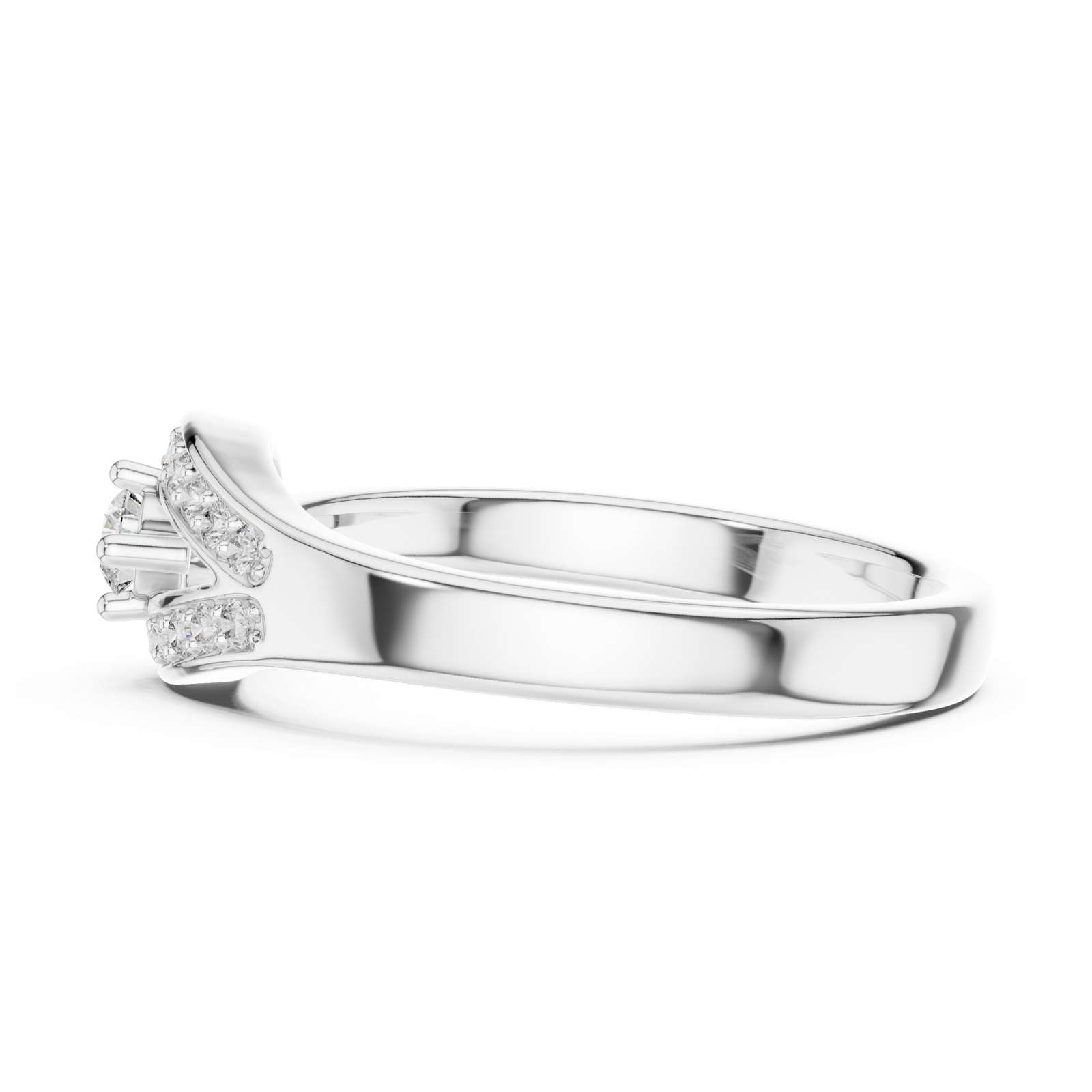 0.20 Cts Round Cut Certified Lab Grown Diamond Gold Ring LR-10004