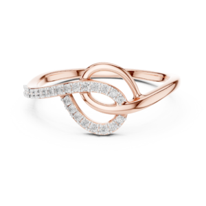 0.12 Cts Round Cut Certified Lab Grown Diamond Gold Ring LR-10041