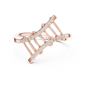 0.12 Cts Round Cut Certified Lab Grown Diamond Gold Ring LR-10042