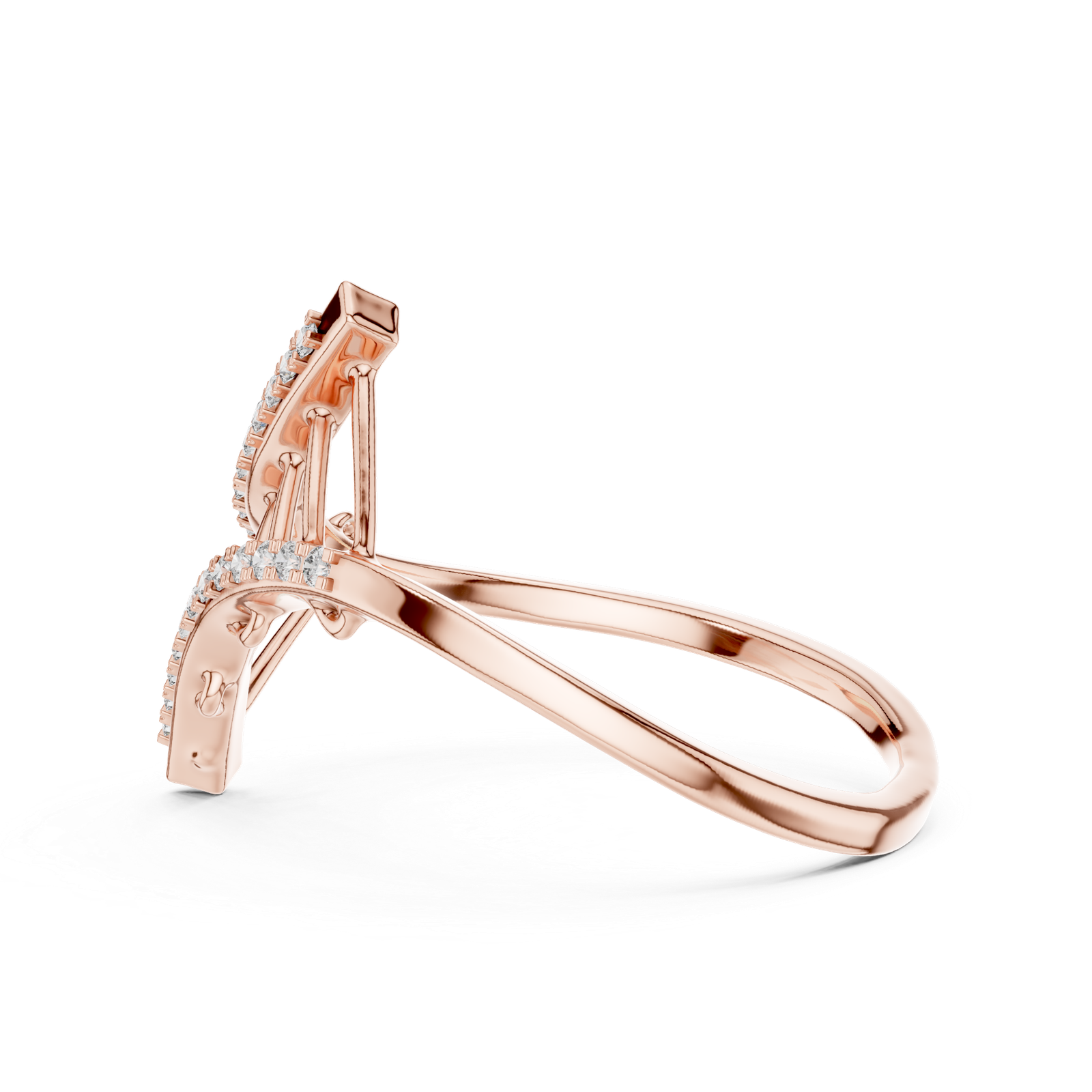0.12 Cts Round Cut Certified Lab Grown Diamond Gold Ring LR-10042