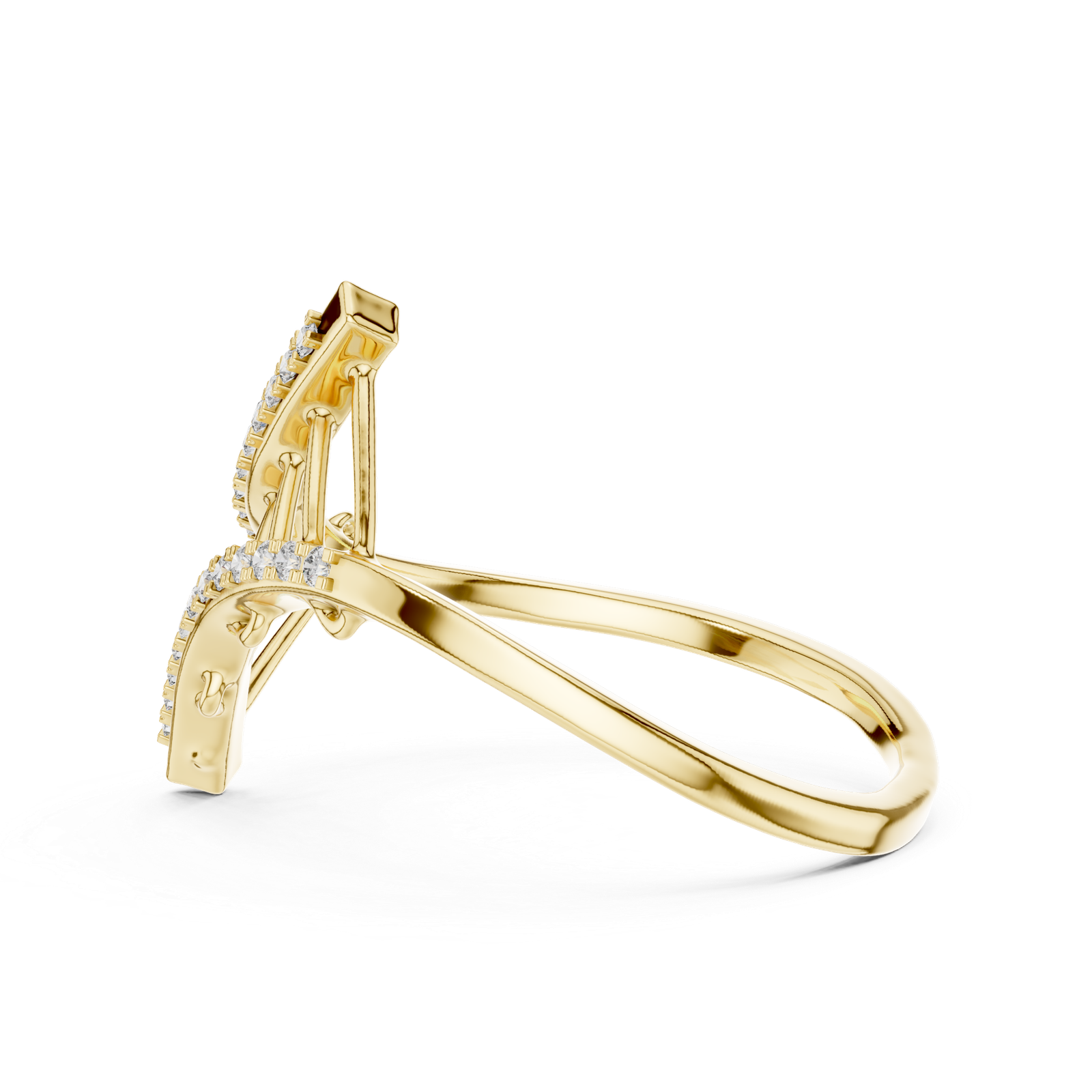 0.12 Cts Round Cut Certified Lab Grown Diamond Gold Ring LR-10042 - Image 9