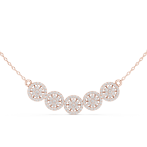 1.06 Ct Round Cut Lab Grown Diamond Gold Mangalsutra Pendant