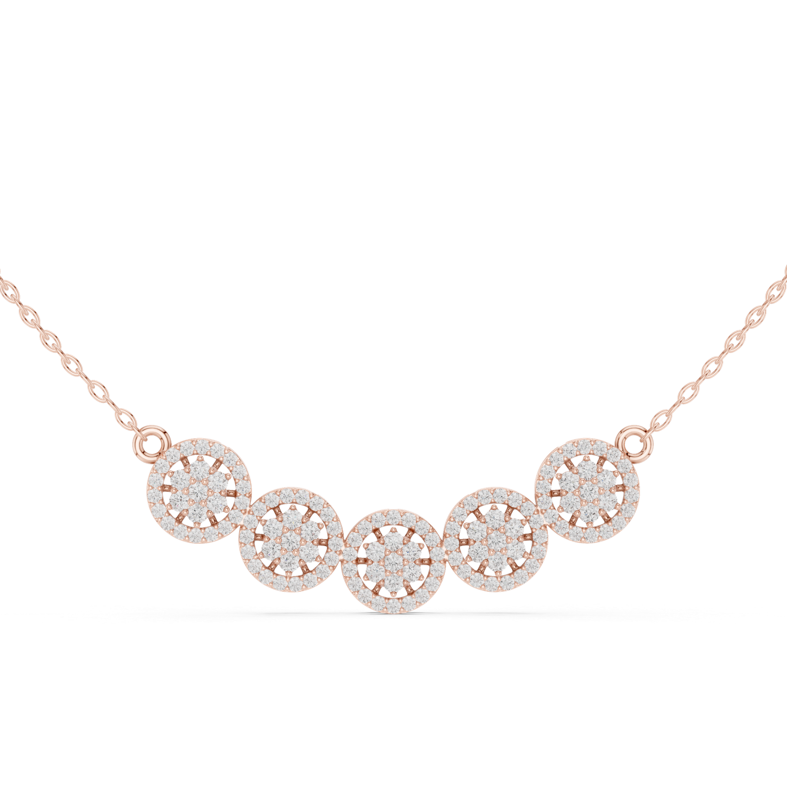 1.06 Ct Round Cut Lab Grown Diamond Gold Mangalsutra Pendant