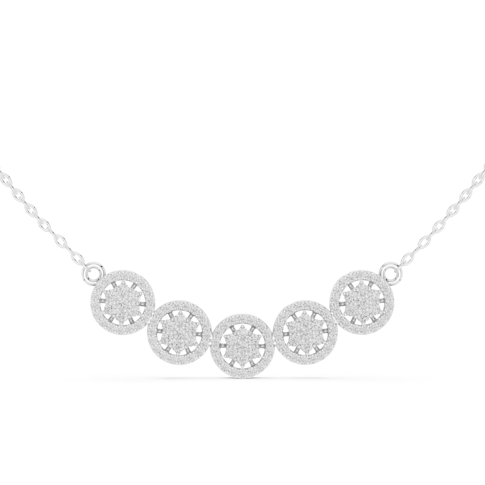 1.06 Ct Round Cut Lab Grown Diamond Gold Mangalsutra Pendant