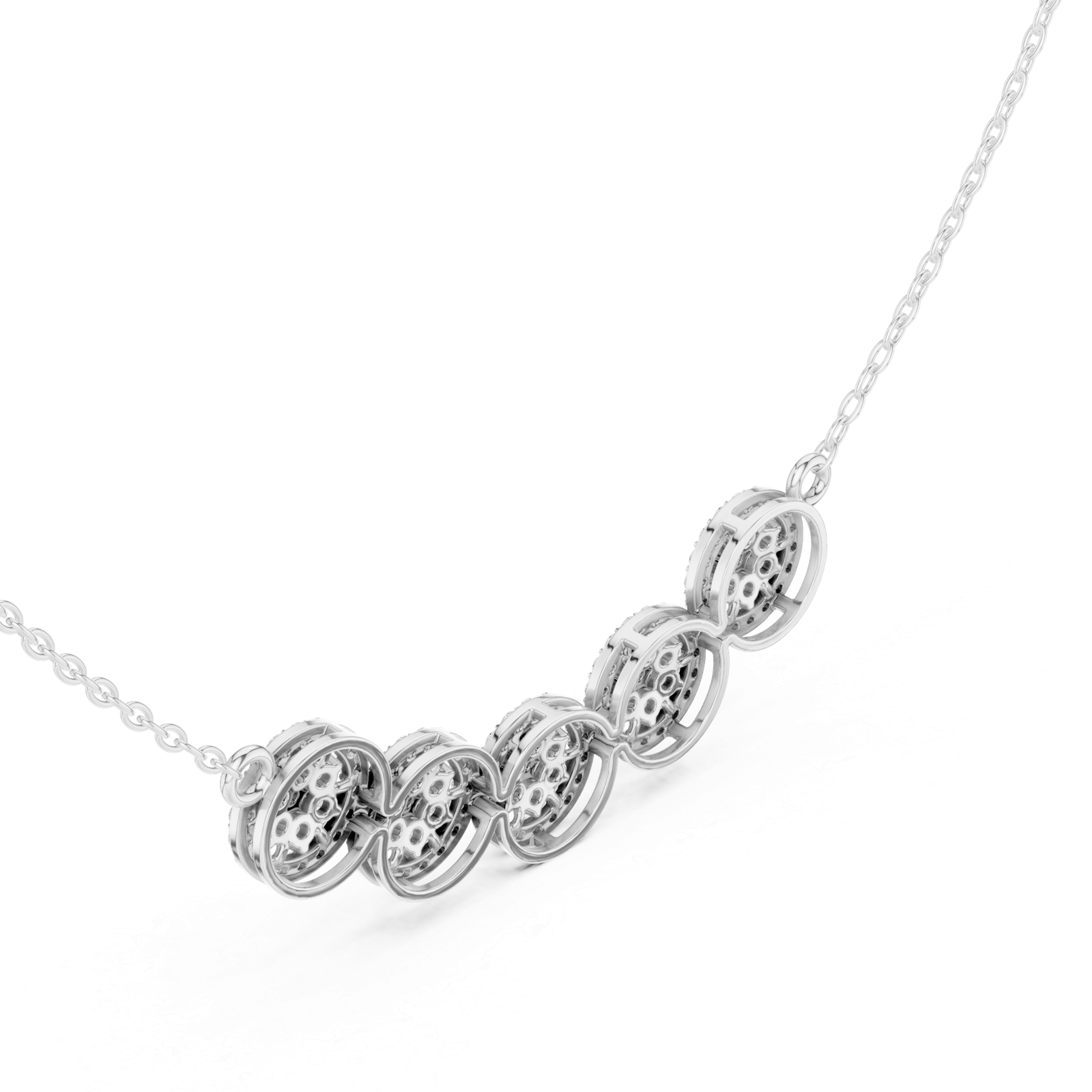 1.06 Ct Round Cut Lab Grown Diamond Gold Mangalsutra Pendant