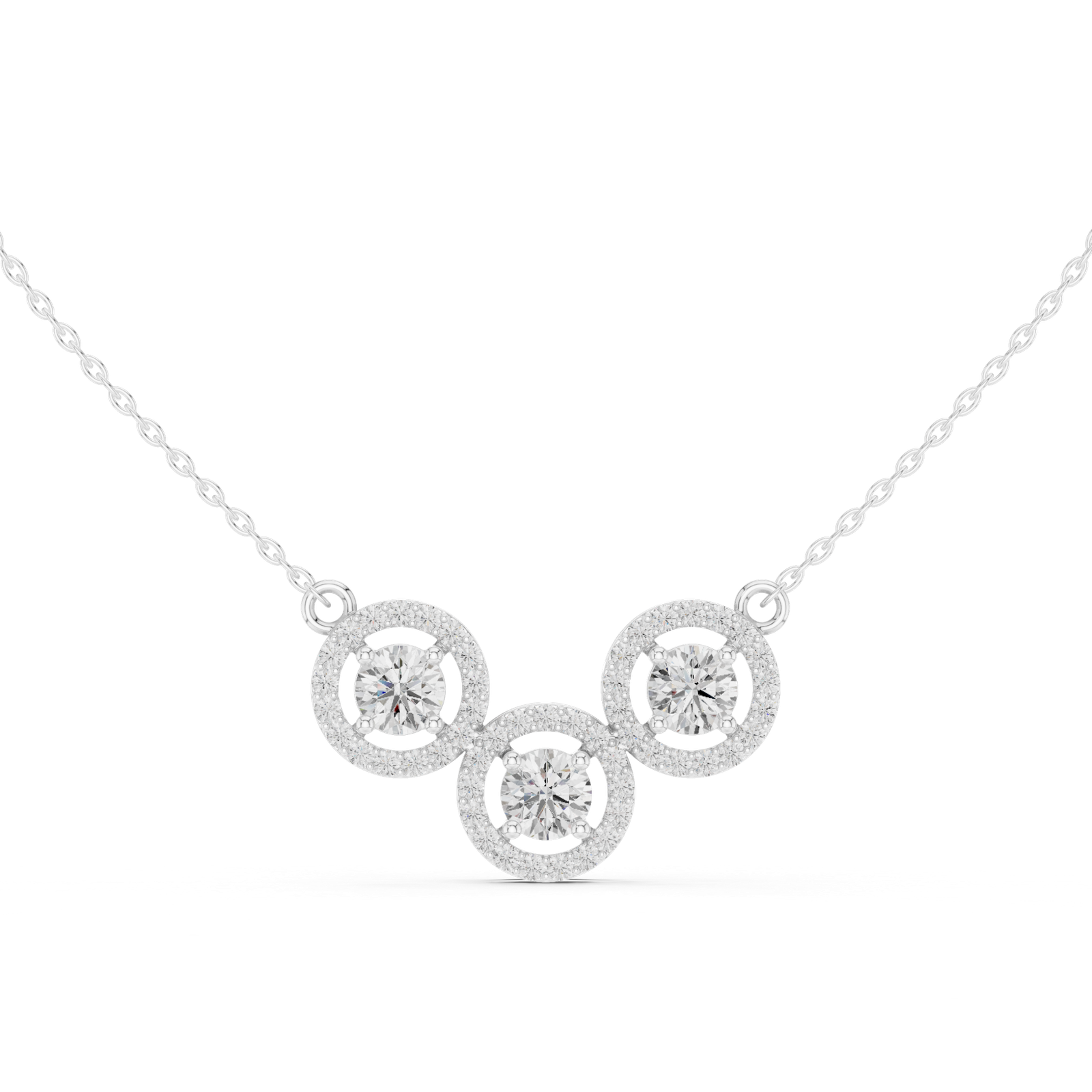 2.26 Ct Round Cut Lab Grown Diamond Gold Mangalsutra Pendant MS-5
