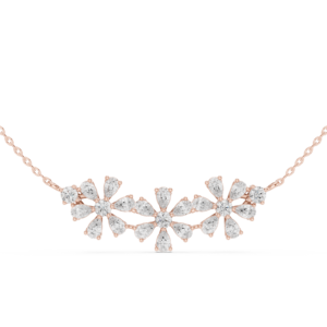 2.22 Cts Pear Cut Lab Grown Diamond Gold Mangalsutra Pendant MS-6