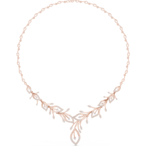 2.36 Cts Round Cut Certified Lab Grown Diamond Gold Necklace NK-4