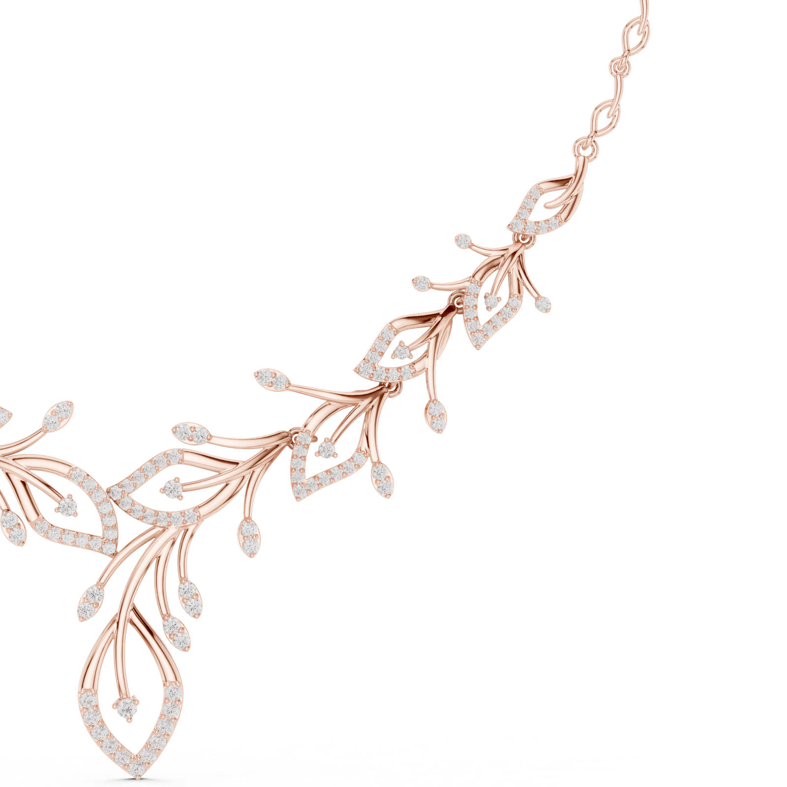 2.36 Cts Round Cut Certified Lab Grown Diamond Gold Necklace NK-4