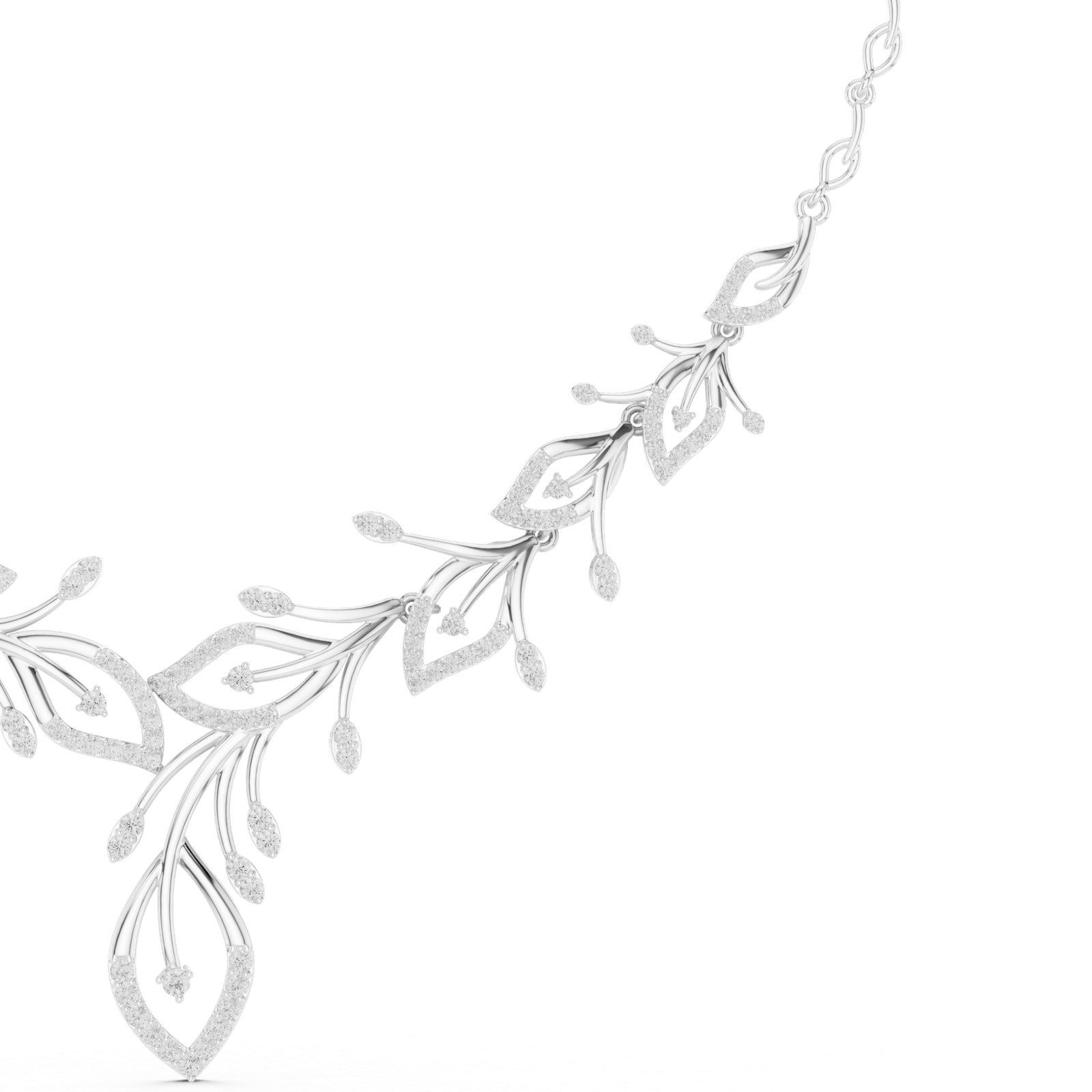 2.36 Cts Round Cut Certified Lab Grown Diamond Gold Necklace NK-4
