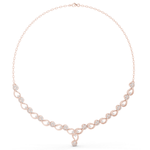 1.74 Cts Round Cut Certified Lab Grown Diamond Gold Necklace NK-7
