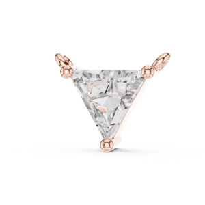 0.74 Cts Triangle Cut Lab Grown Diamond Gold Pendant PD-007
