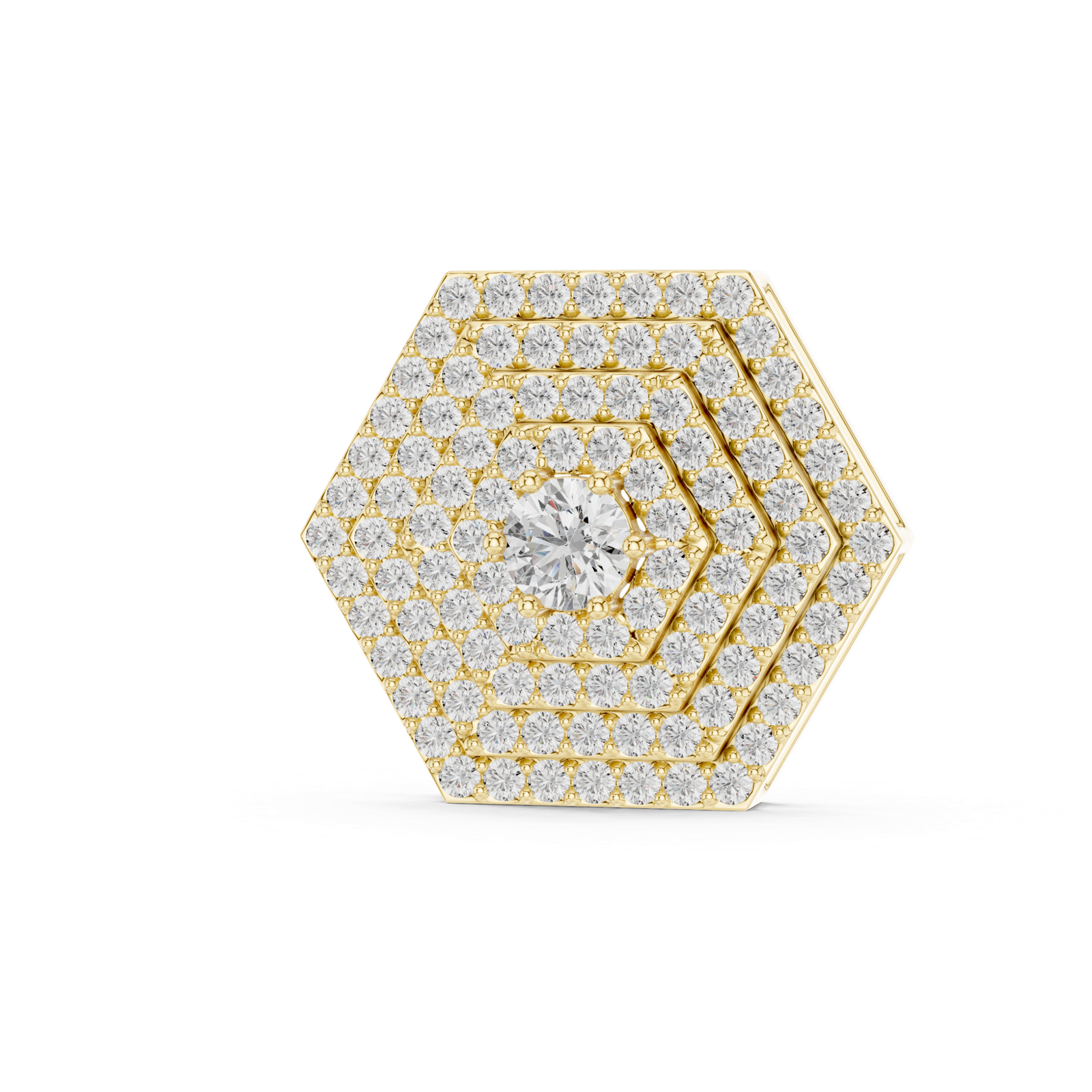 0.60 Cts Round Cut Lab Grown Diamond Gold Pendant PD-009