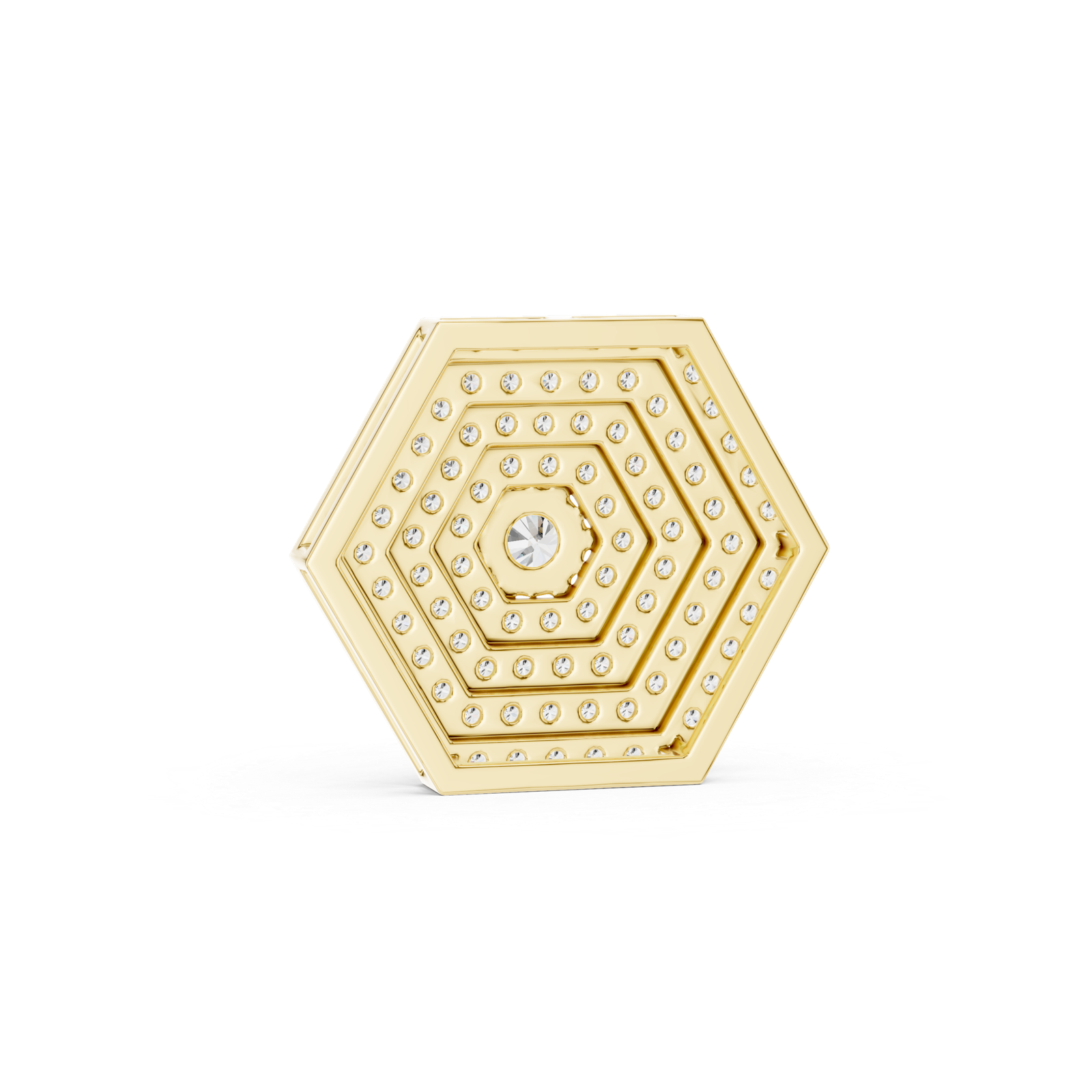 0.60 Cts Round Cut Lab Grown Diamond Gold Pendant PD-009