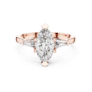 1.47 Cts Marquise Cut Certified Lab Grown Diamond Gold Ring LR-01L(31)