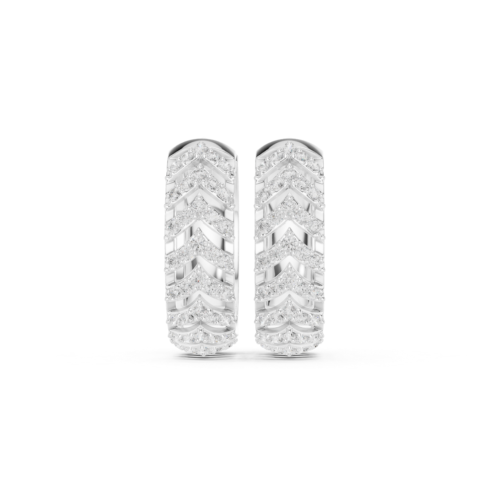 Stunning Lab Grown Diamond Gold Earrings 0.46 Cts Round Cut ER-10117