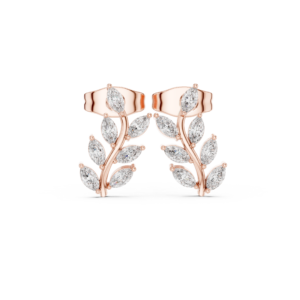 0.33 Cts Marquise Cut Lab Grown Diamond Gold Earrings ER-114