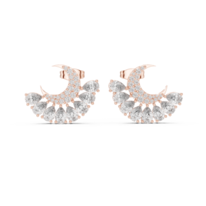 2.64 Cts Pear Cut Certified Lab Grown Gold Diamond Earrings ER-217