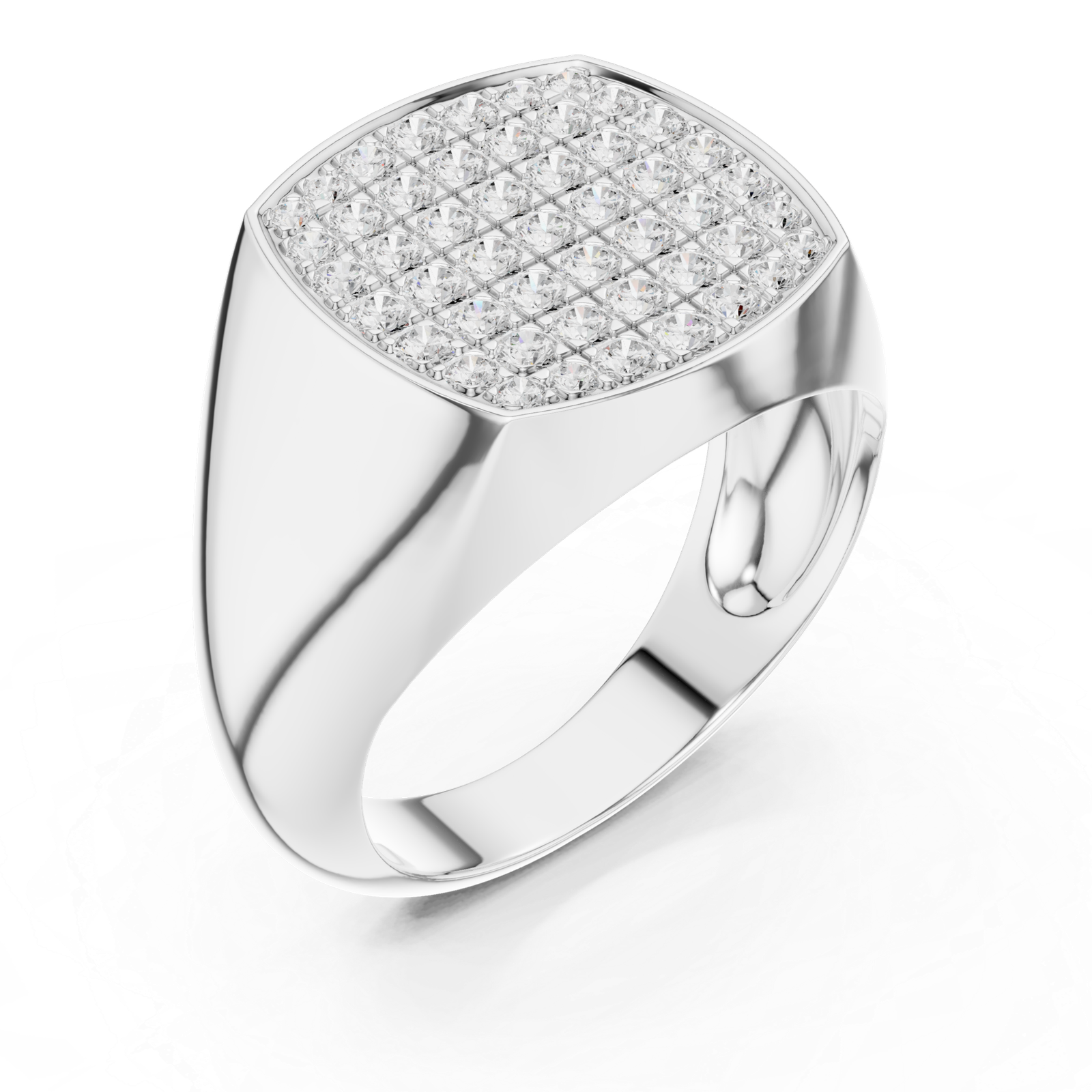 0.70 Cts Round Cut Lab Grown Diamond Men's Gold Ring GR-01