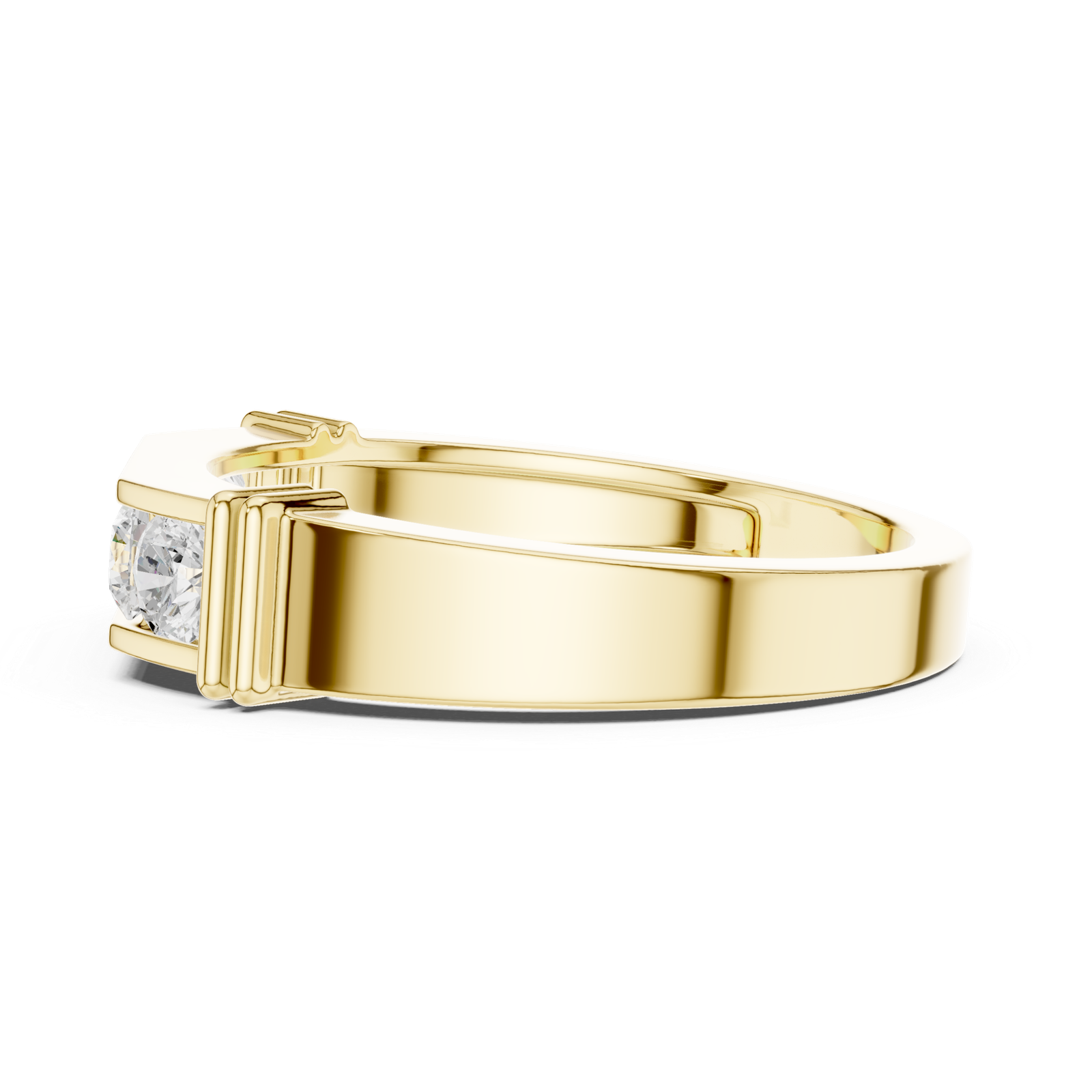 Excellent Design Lab Grown Diamond Ring | 0.55 Cts Round Cut Gold GR-010 - Image 9