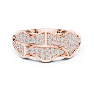 0.42 Cts Round Cut Lab Grown Diamond Men's Gold Ring GR-020