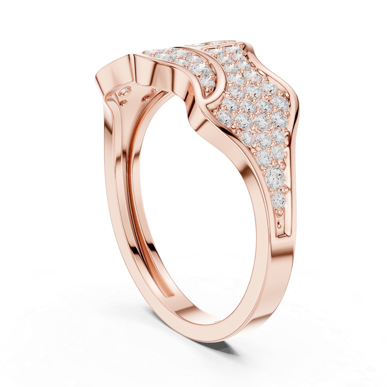 0.42 Cts Round Cut Lab Grown Diamond Men's Gold Ring GR-020