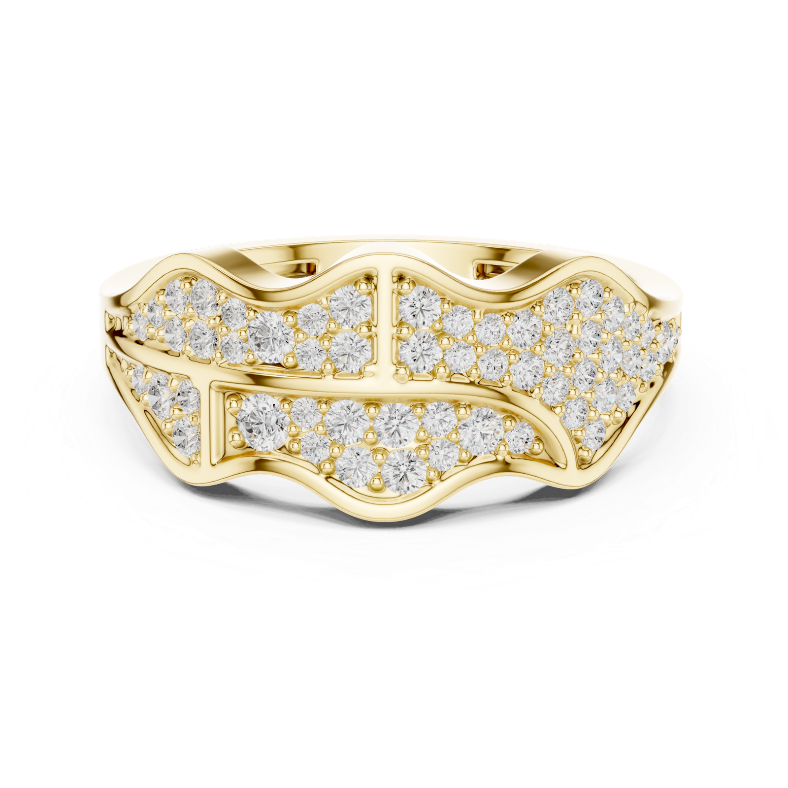 0.42 Cts Round Cut Lab Grown Diamond Men's Gold Ring GR-020