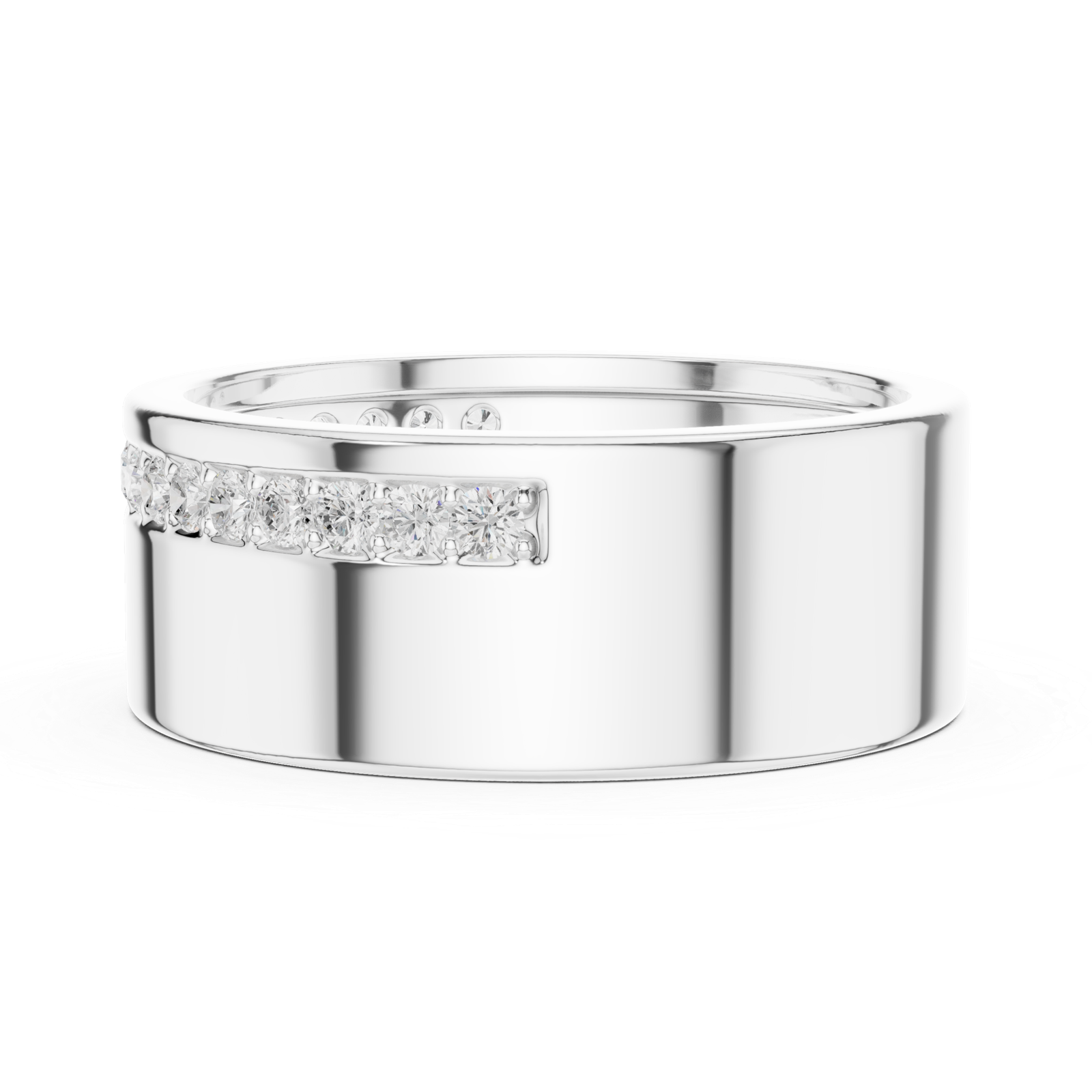 0.27 Cts Round Cut Lab Grown Diamond Men's Ring GR-025