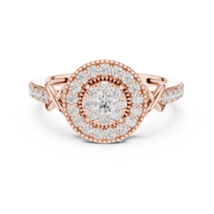 0.51 Cts Round Cut Certified Lab Grown Diamond Ring LR-0026