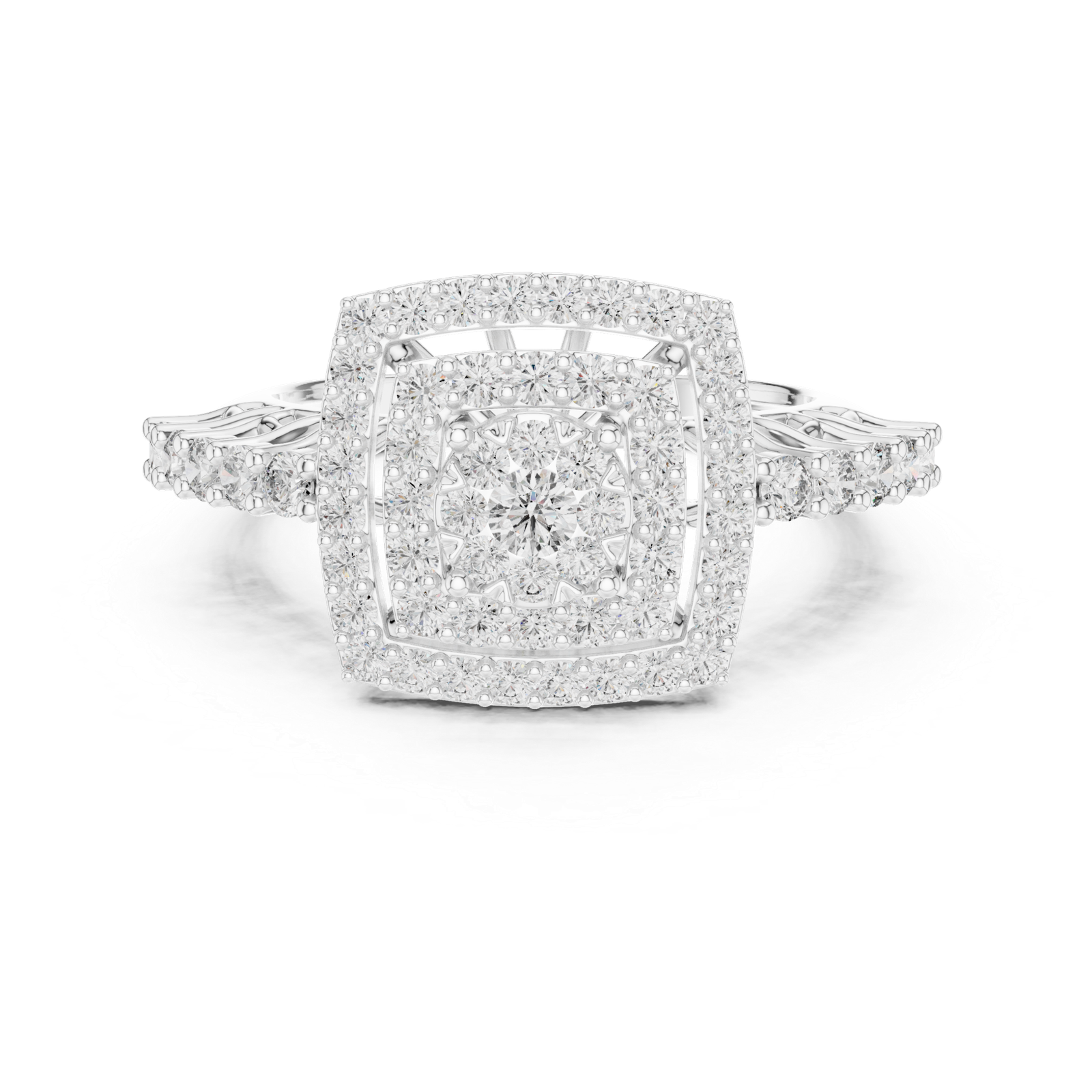 0.88 Cts Round Cut Certified Lab Grown Diamond Gold Ring LR-0034
