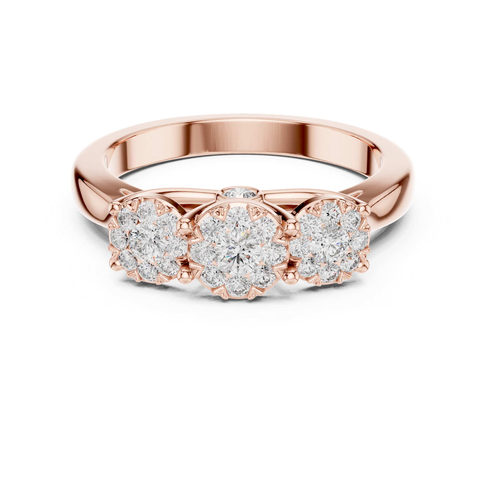 0.49 Cts Round Cut Certified Lab Grown Diamond Gold Ring LR-0036