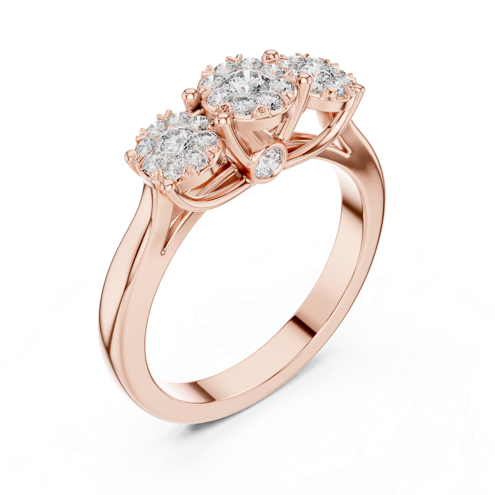 0.49 Cts Round Cut Certified Lab Grown Diamond Gold Ring LR-0036