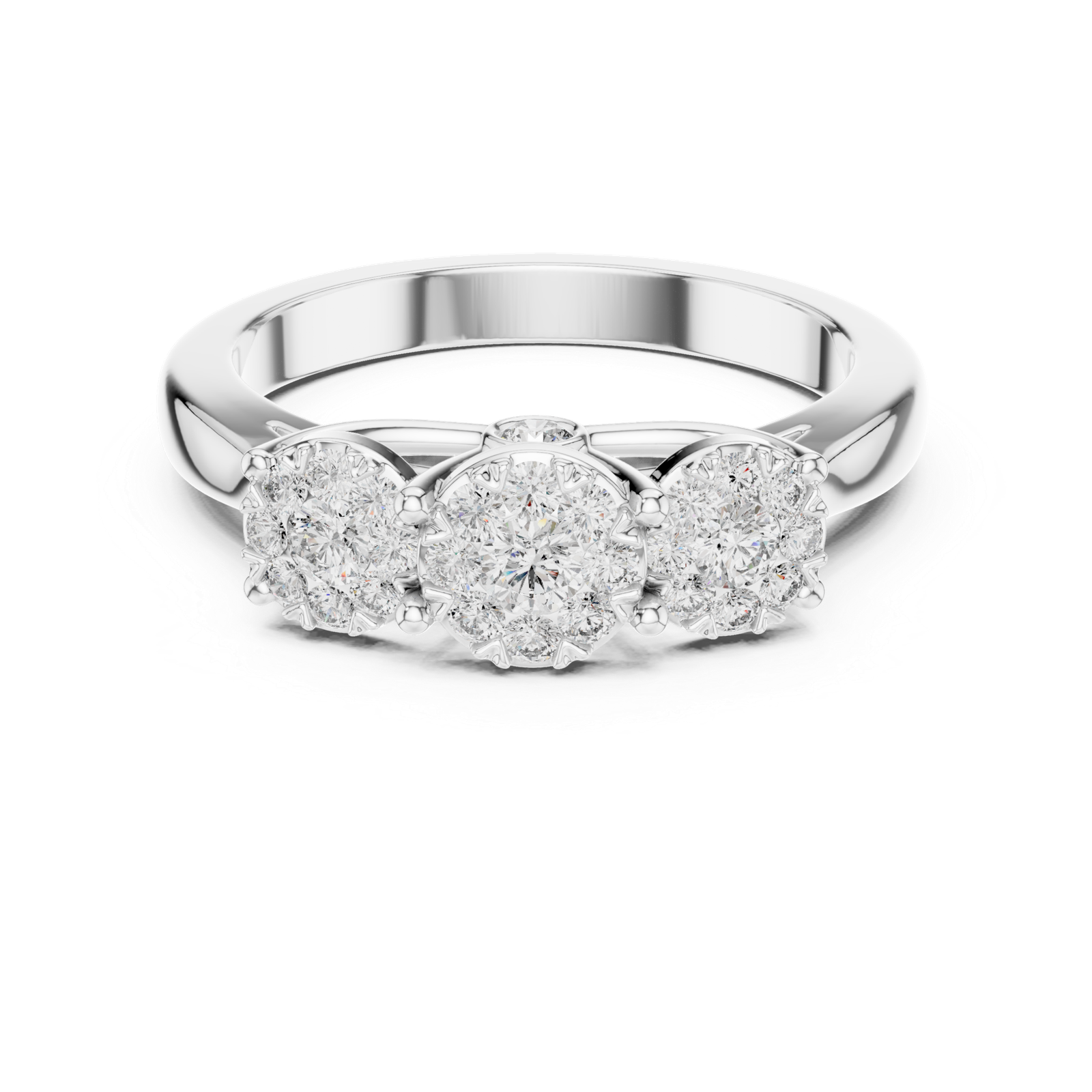 0.49 Cts Round Cut Certified Lab Grown Diamond Gold Ring LR-0036