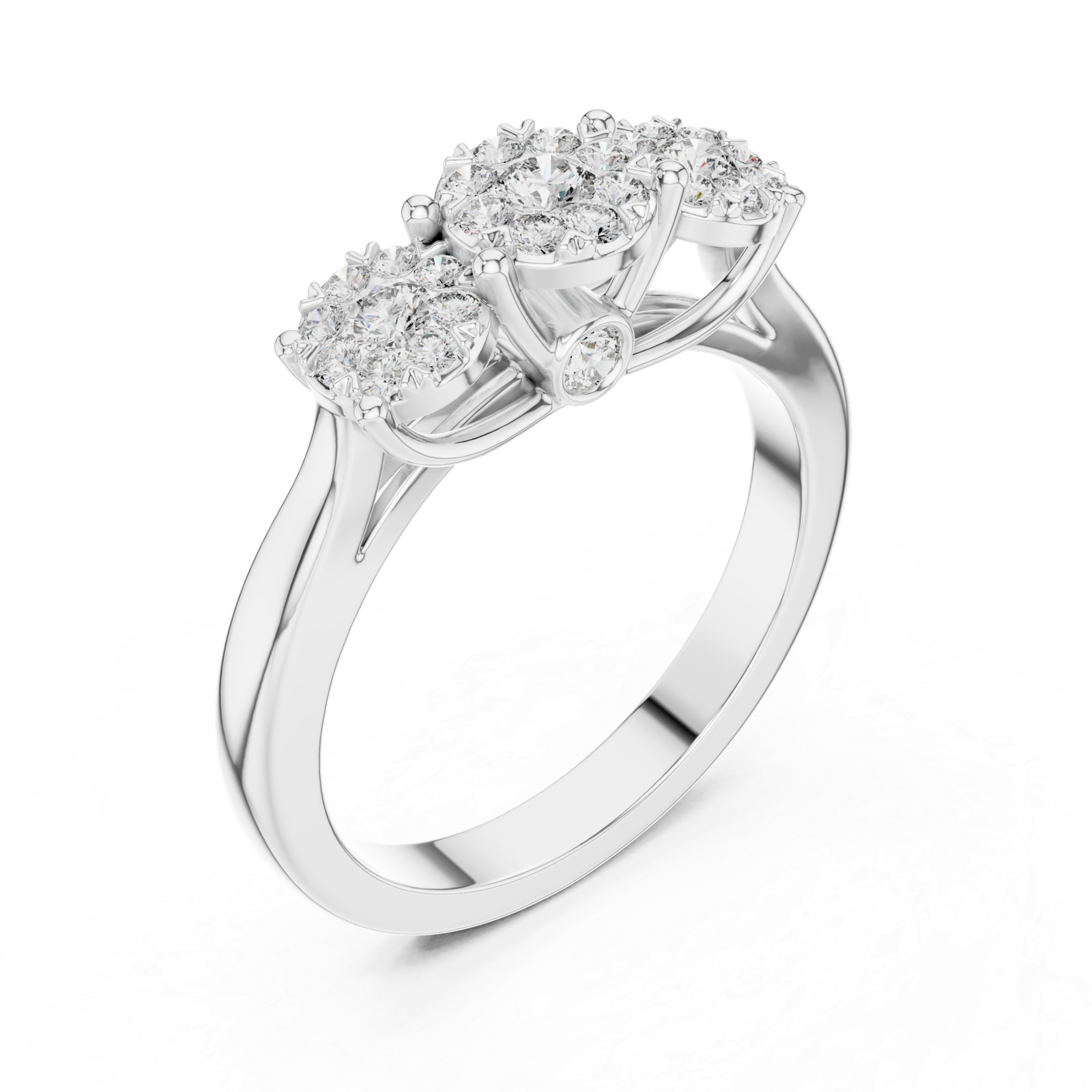 0.49 Cts Round Cut Certified Lab Grown Diamond Gold Ring LR-0036