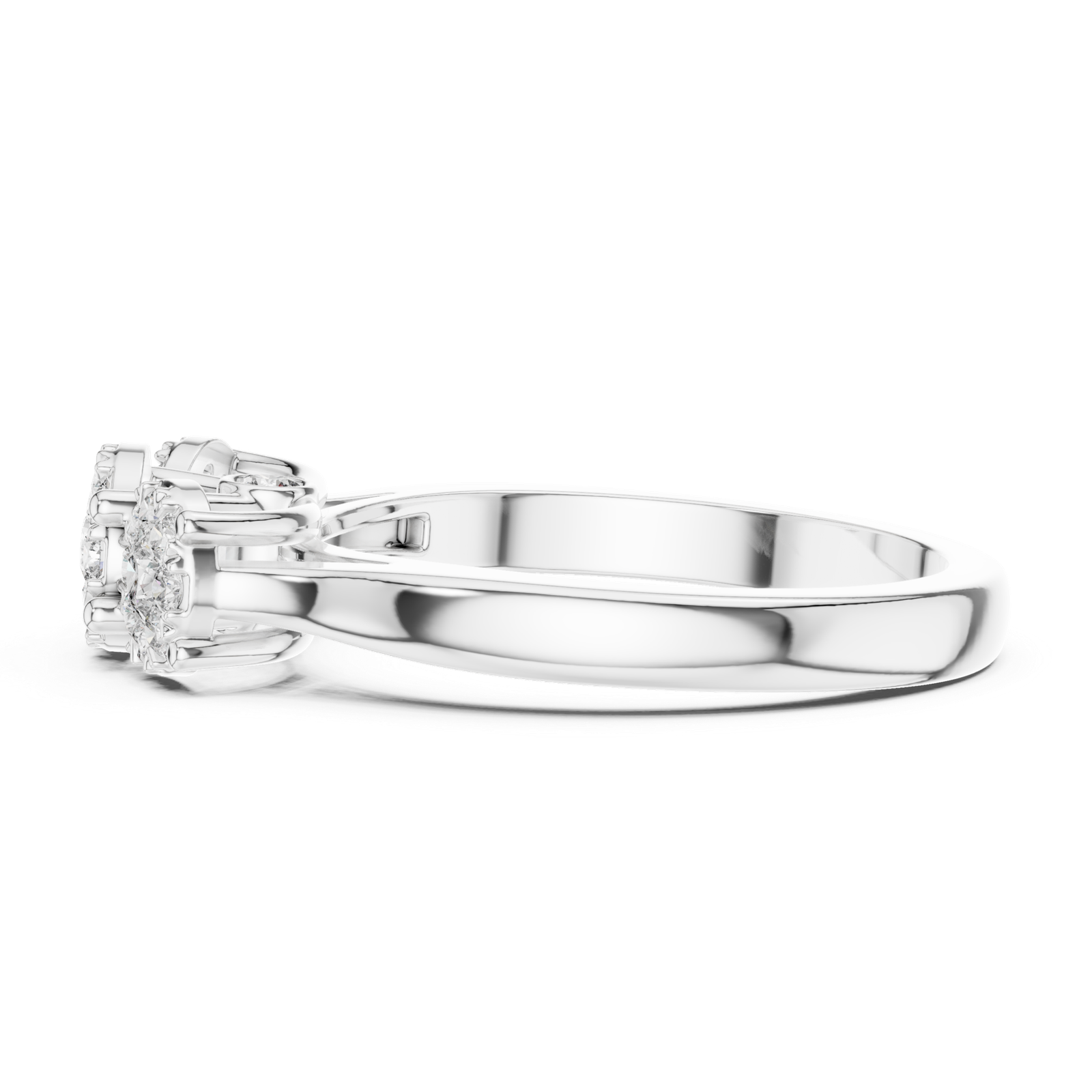 0.49 Cts Round Cut Certified Lab Grown Diamond Gold Ring LR-0036