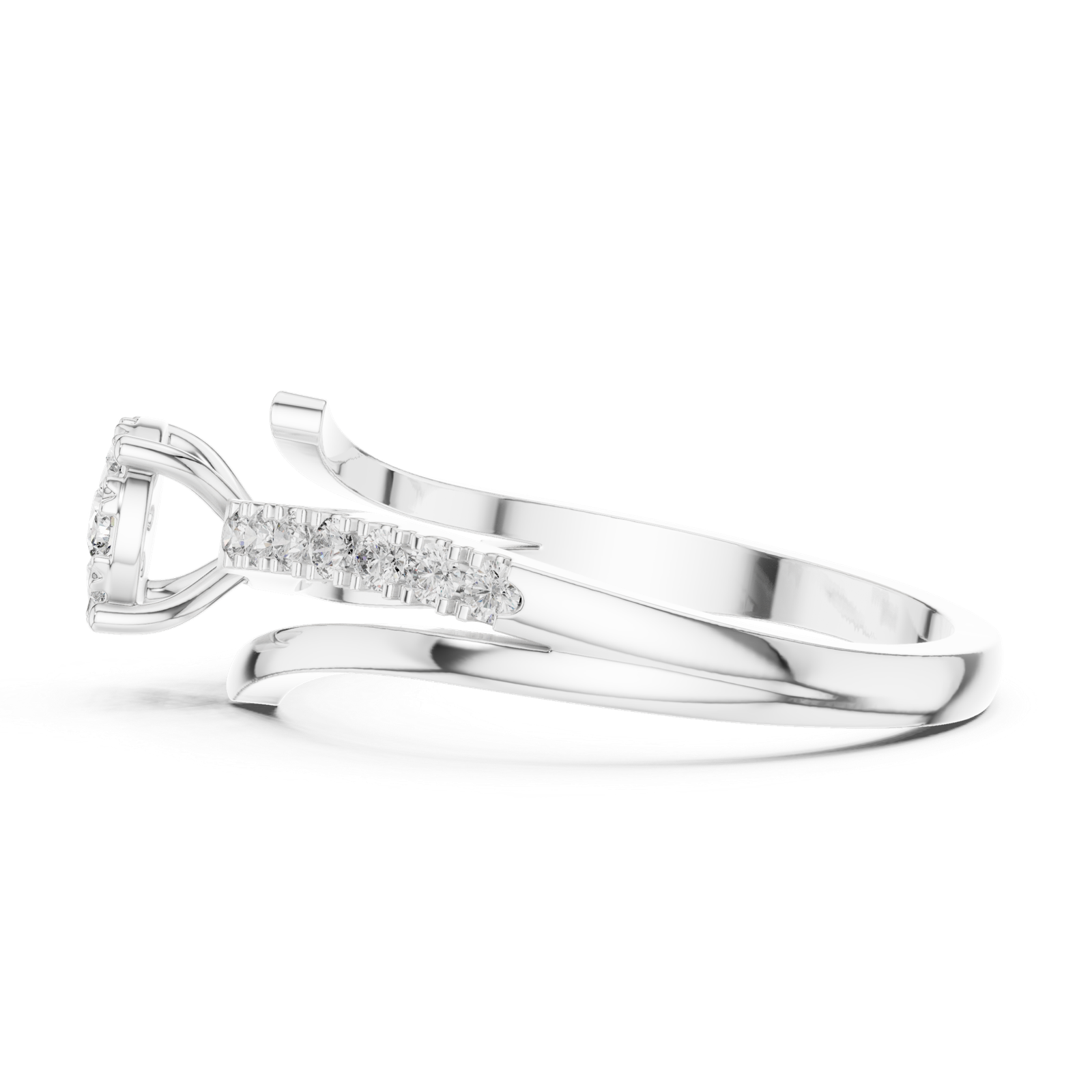 0.33 Cts Round Cut Certified Lab Grown Diamond Gold Ring LR-0039
