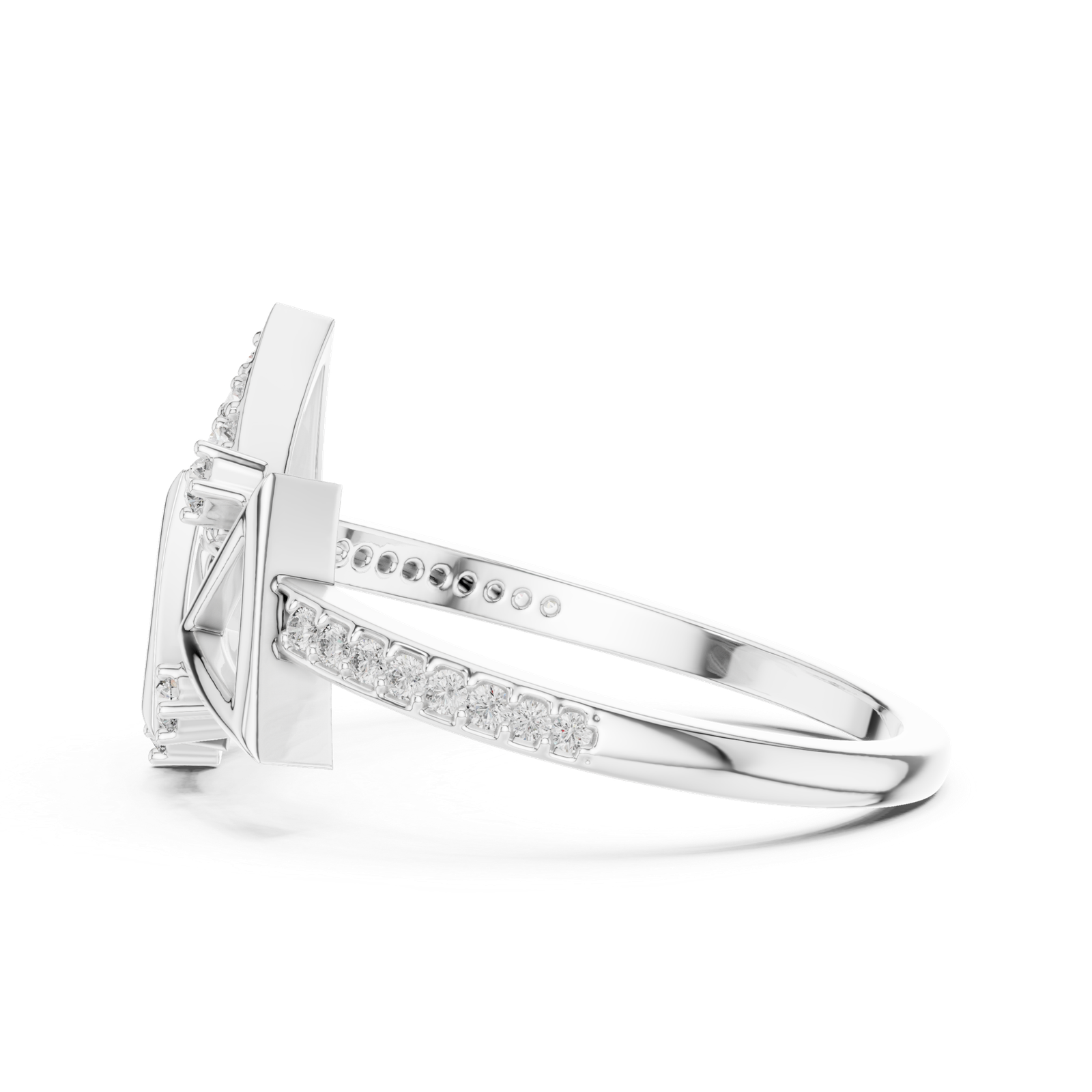 0.24 Cts Round Cut Certified Lab Grown Diamond Gold Ring LR-01(1)